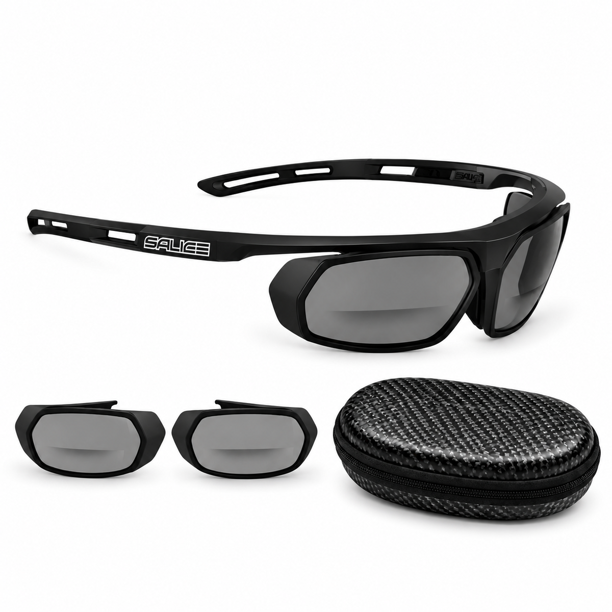 019 BLACK WITH MONO OPTIK POLARISED LENS/SMOKED INSERT +3.00