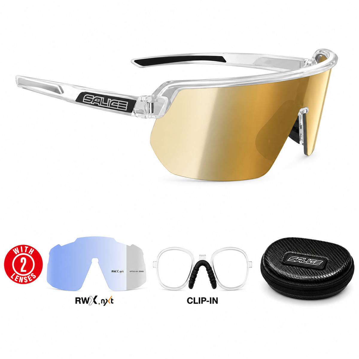 023RWX  PHOTOCHROMATIC SUNGLASSES WITH OPTICAL CLIP-IN