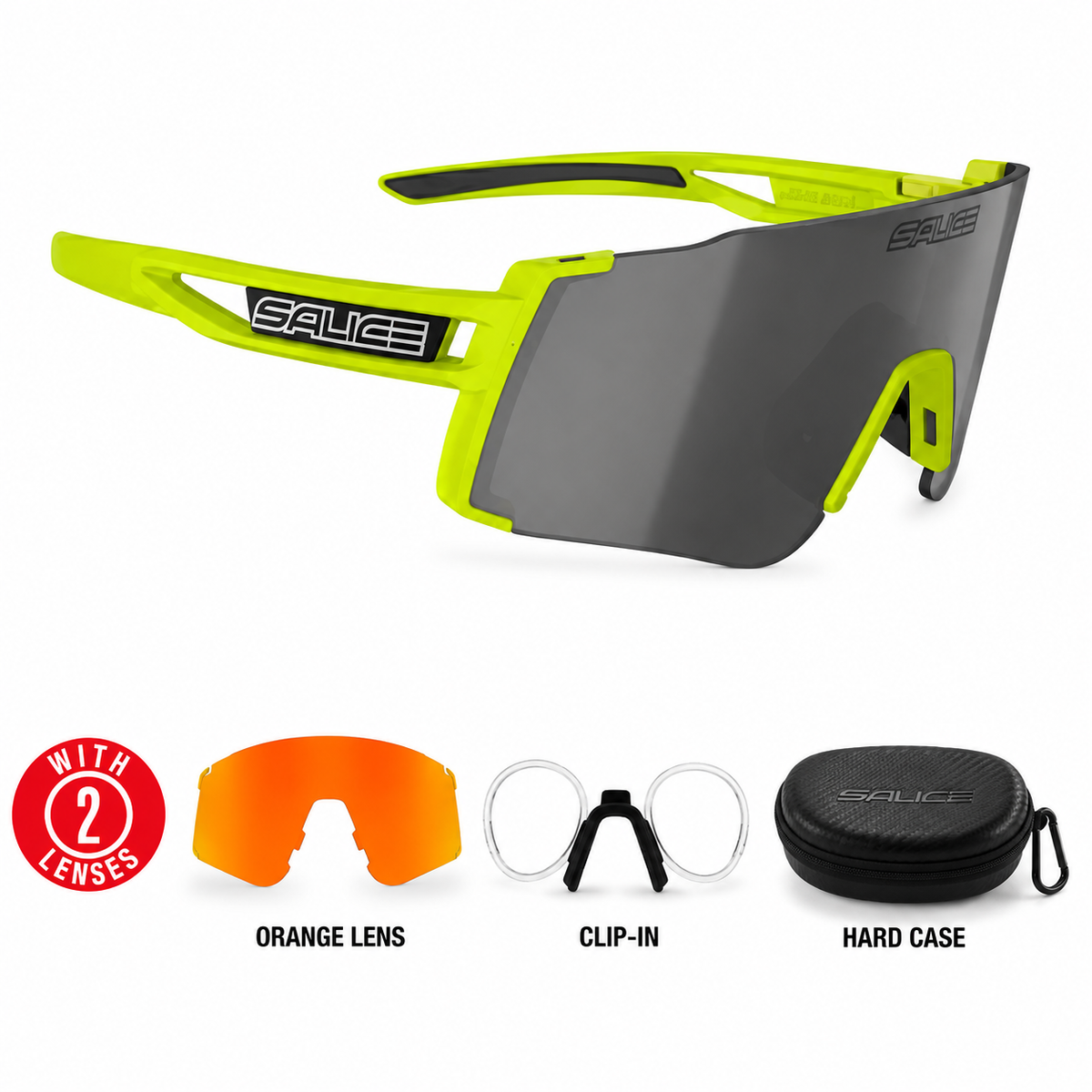 026S-RW SLIM/SMALL HIGH CONTRAST MIRROR SUNGLASSES WITH OPTICAL CLIP-IN