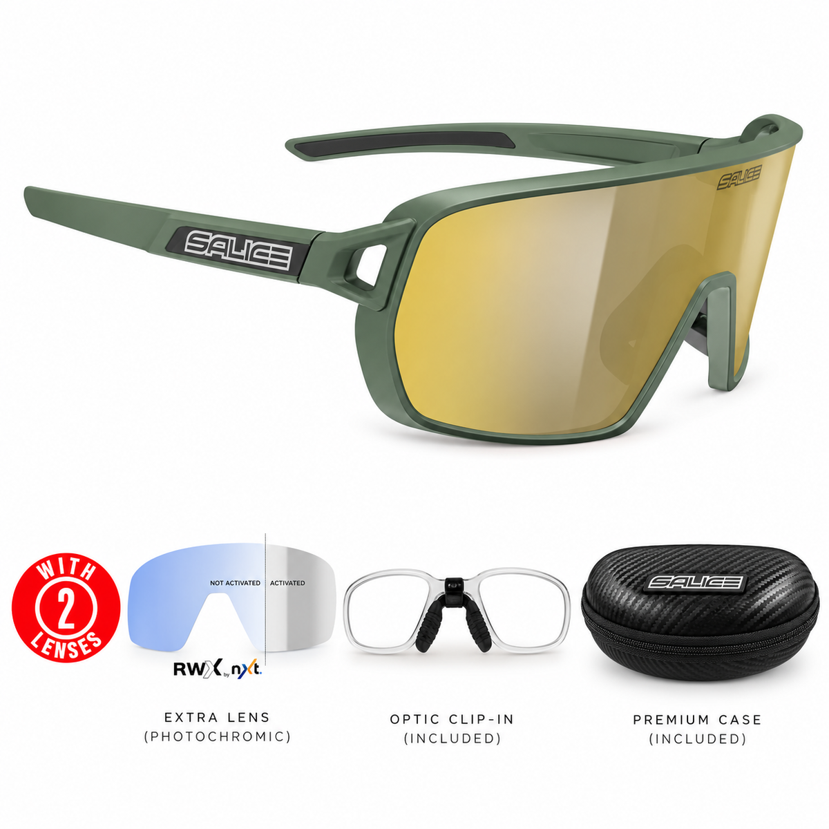 028RWX PHOTOCHROMATIC SUNGLASSESS WITH OPTICAL CLIP-IN