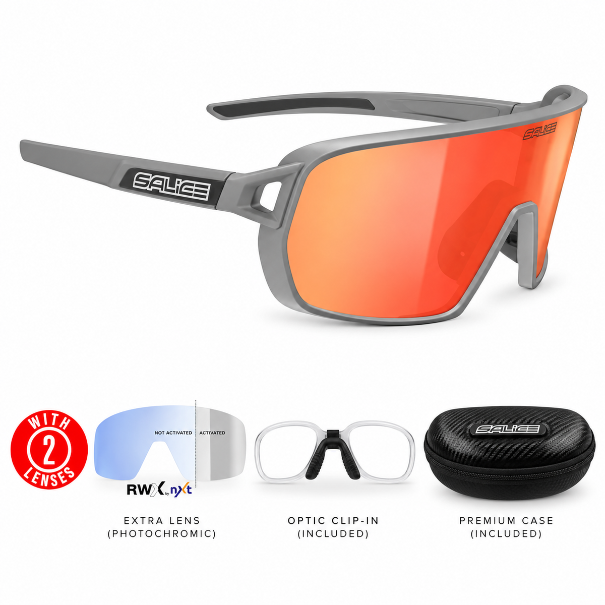028RWX PHOTOCHROMATIC SUNGLASSESS WITH OPTICAL CLIP-IN