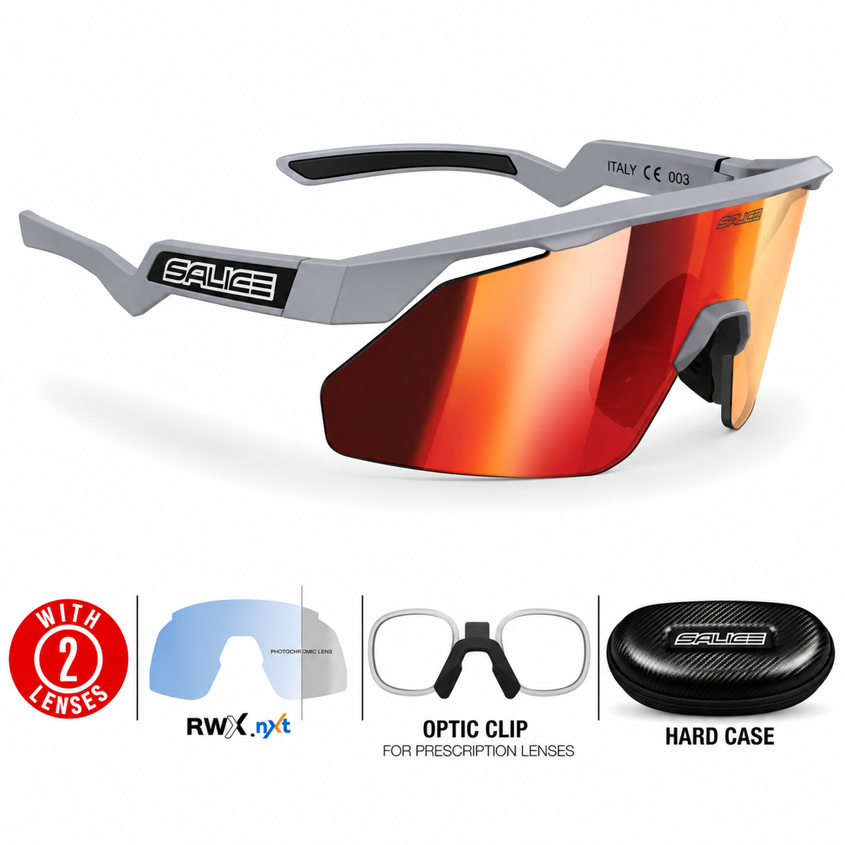 030RWX PHOTOCHROMATIC SUNGLASSES WITH OPTICAL CLIP-IN