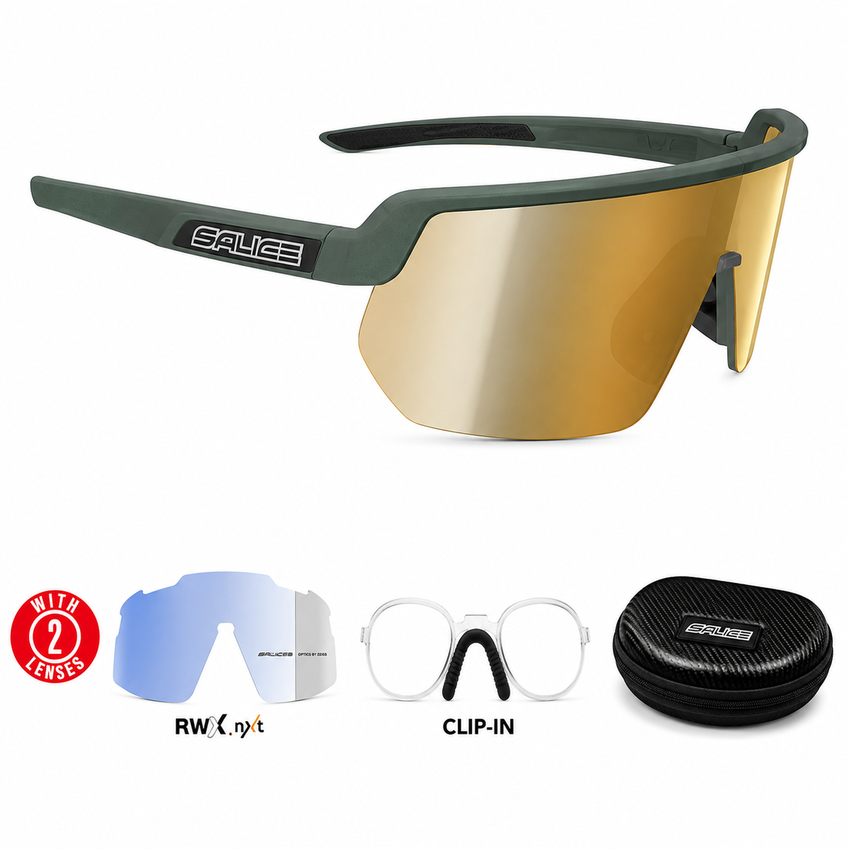 023RWX  PHOTOCHROMATIC SUNGLASSES WITH OPTICAL CLIP-IN
