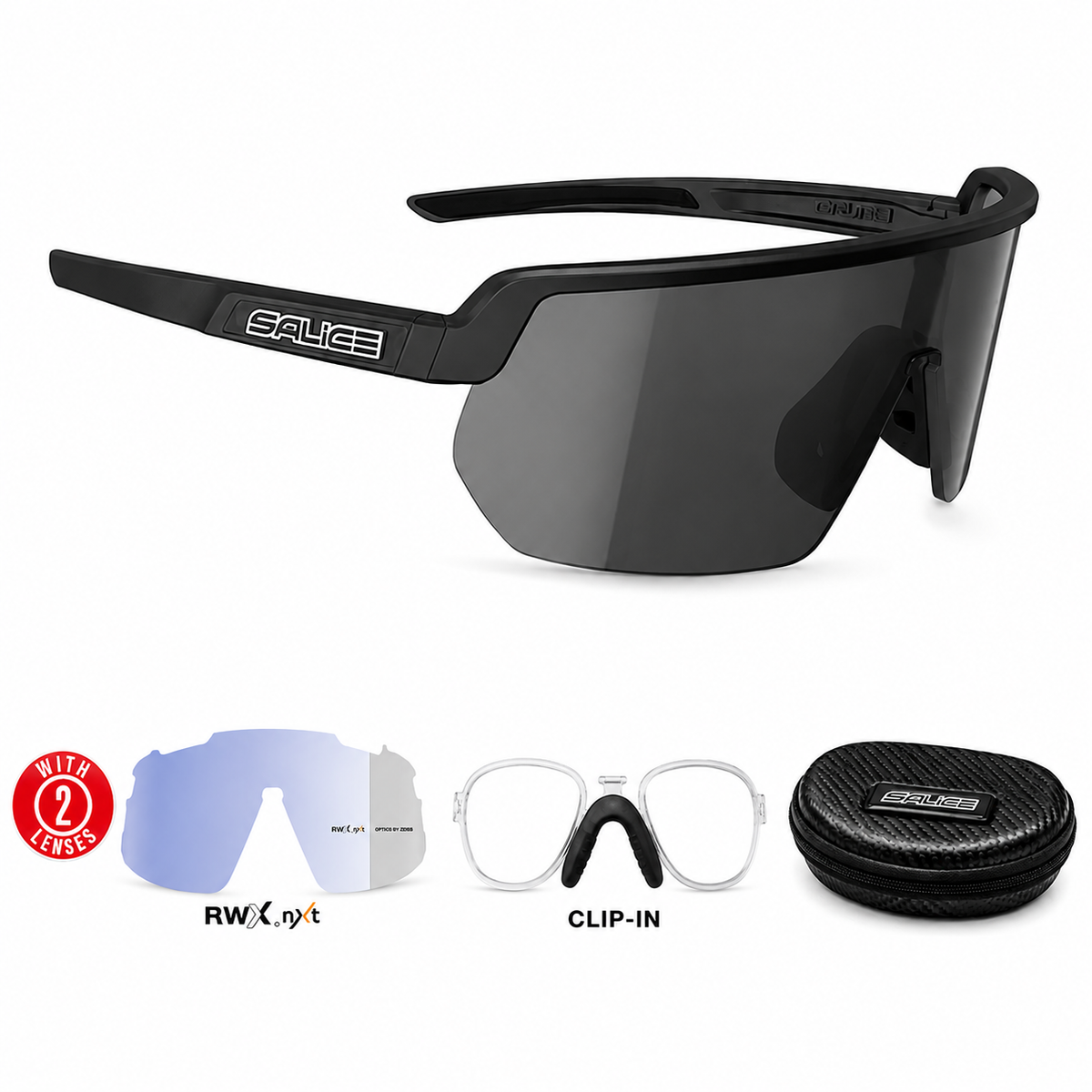 023RWX  PHOTOCHROMATIC SUNGLASSES WITH OPTICAL CLIP-IN